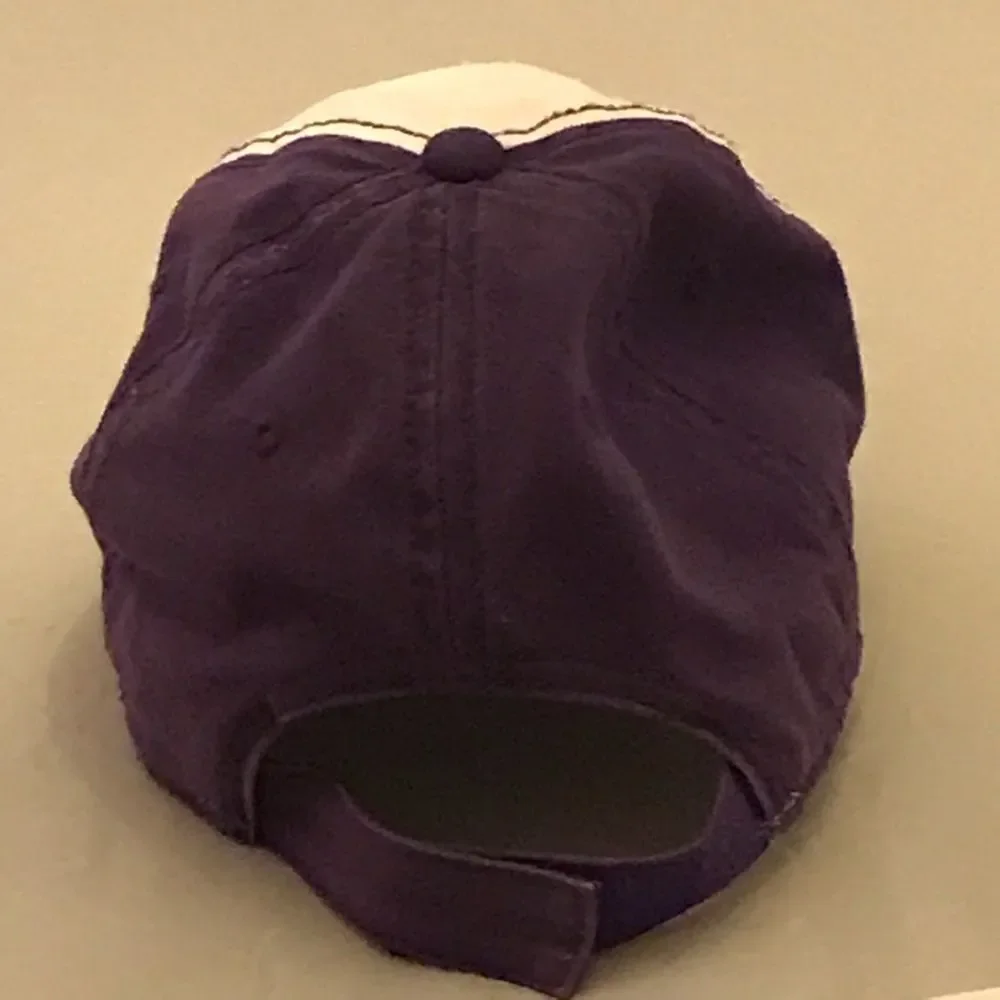 JHats Crystal Beach TX Purple & White Baseball Hat